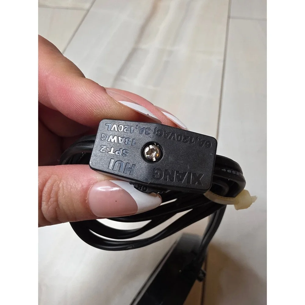 QuanZhou E-Long Electric Candle Warmer Model CW-003 Black 17W 120V InLine Switch